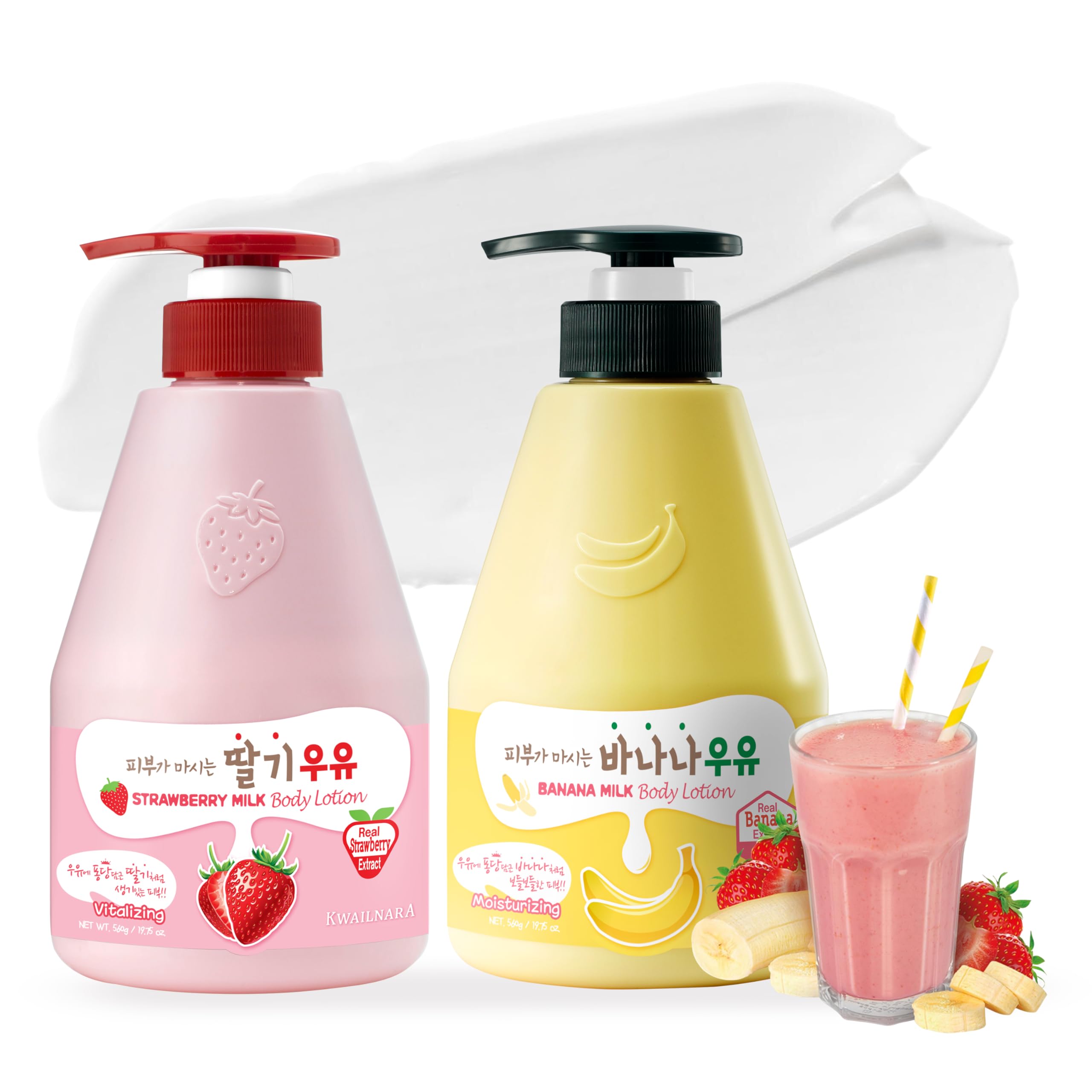 Amazon.com : WELCOS KWAILNARA Strawberry & Banana Milk Body Lotion Amazon.com : WELCOS KWAILNARA Strawberry & Banana Milk Body Lotion